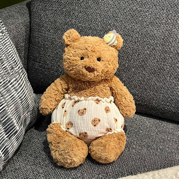 Large Bartholomew bear cute custom clothes outfits - pull-ups & bee clip - 0507 - Picture 1 of 1